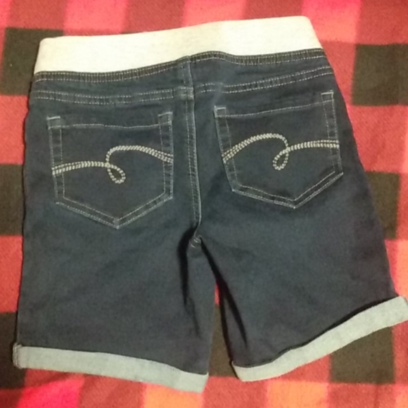 3 PAIRS JUSTICE Pull On Denim Shorts 12 Slim - Picture 4 of 11